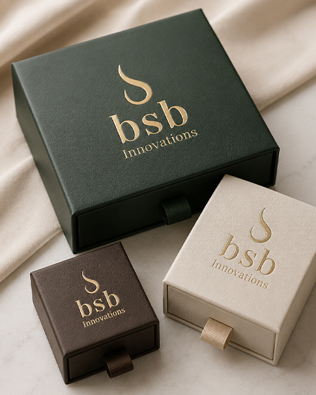 Embossed jewellery box with ribbon pull — BSB Innovations