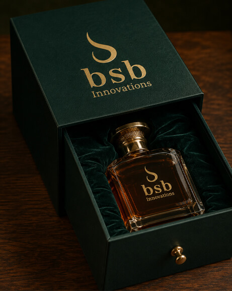Velvet-lined drawer box for premium spirits — BSB Innovations